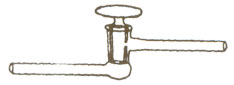 S63 Stopcocks  High Vacuum Right Angle Lower Limb Horizontal